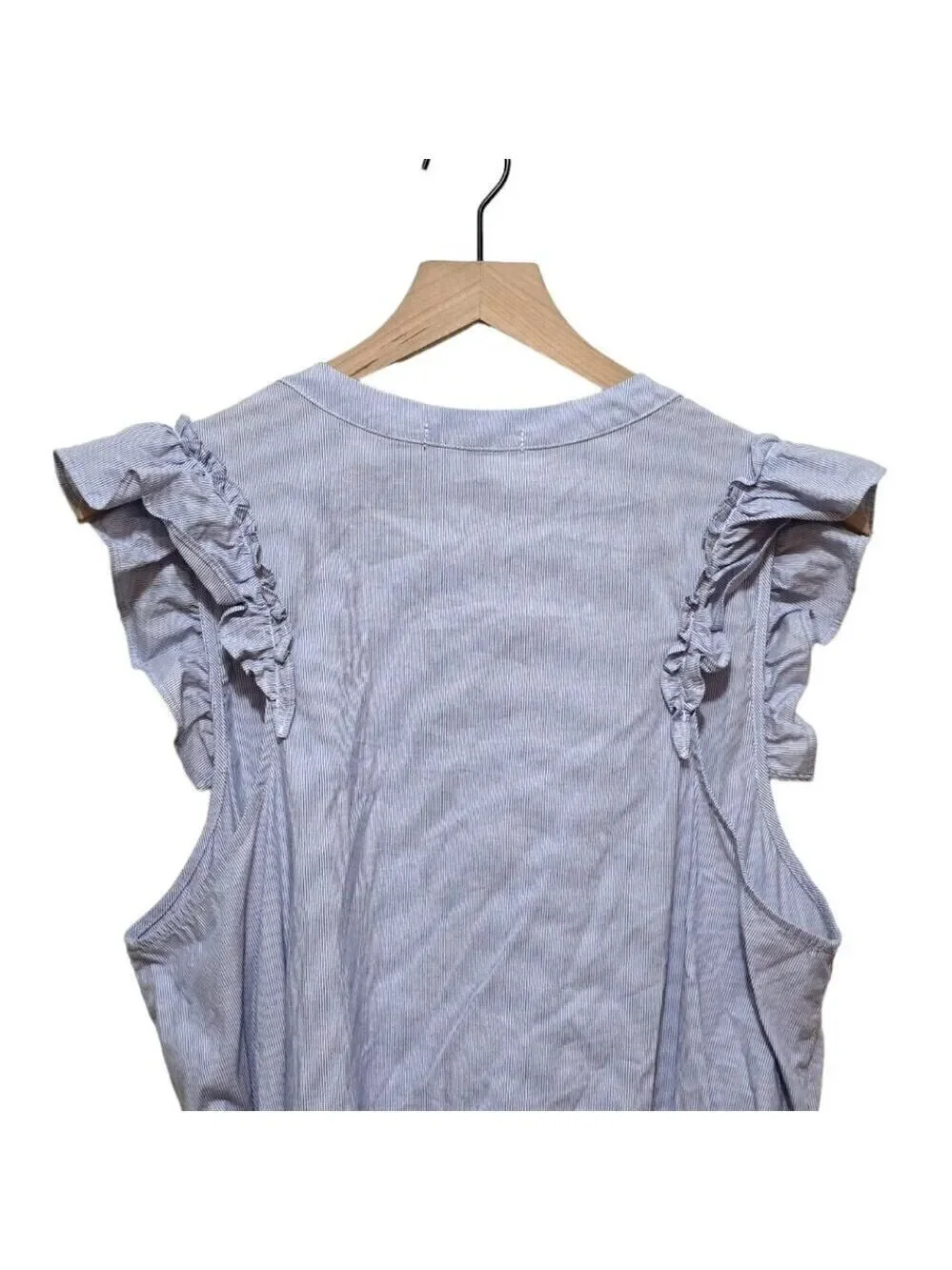 Gibson X Hi Sugarplum Flamenco Ruffle Tie Waist Striped Dress Sz XL